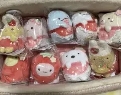 すみっコぐらし　いちごフェア　てのりぬいぐるみセット