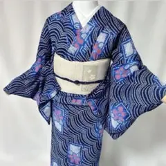 有松・鳴海絞り 絞り浴衣 みなもスカラップ きものやまと - メルカリ