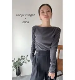 完売品 ericaさんコラボ 前後2WAYシアーベロアトップスのサムネイル