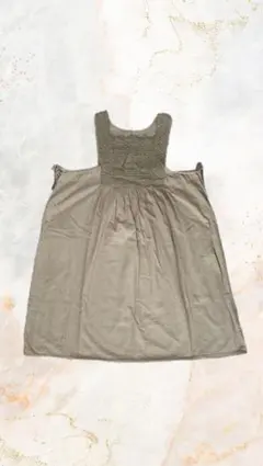 Samansa Mos2◇エプロンドレス♡ナチュラル♡コットン&リネン