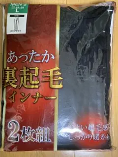 【2枚組】メンズ タイツ Lサイズ 裏起毛インナーウェア