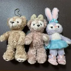 ダッフィー・シェリーメイ・ジェラトーニ ぬいぐるみセット