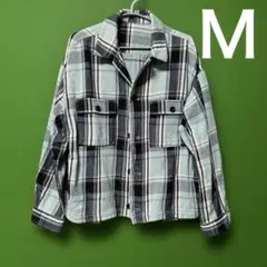 オーバーサイズシャツ Ｍsize パステルグリーン