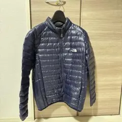 THE NORTH FACE ダウンジャケット ネイビー S/S 収納袋付き
