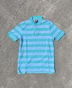 00s NIKE border polo shirt y2k street - メルカリ