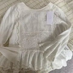 ZARA trf collection ホワイト長袖ブラウス