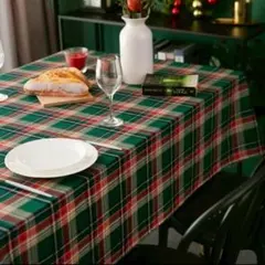 新品未使用♡テーブルクロス 緑 チェック柄 北欧 クリスマス 韓国 パーティー