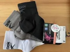 リーボック　定価¥1,419 GUNZE サポートソックス 3足 23〜25㎝