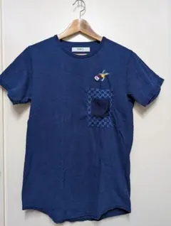 FDMTL Tシャツ インディゴ 刺繍