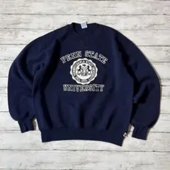 バ*ビ様 90s ラッセルアスレティック ペンステート スウェット 紺 L US