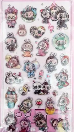 【新作】ラブブ ボンボンドロップシール3Dぷくぷくシール