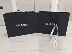 CHANEL ショップ袋 2枚セット 黒