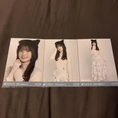 乃木坂46 小川彩 2025.January-II 3種コンプ 猫耳ニット帽