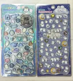 【正規品】プチドロップステッカー　シマエナガ　光るプチドロ　うみ　2枚セット