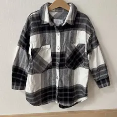 ZARAキッズ　オーバーサイズチェックシャツ 122cm ザラ　キッズ　120