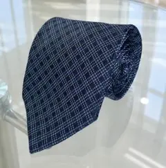 CHAPS チャップス ネクタイ シルク100% チェック ブルーのサムネイル