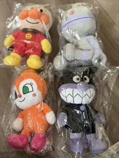 【希少品】フレーベル館初代アンパンマン バイキンマン パペットぬいぐるみ セット 希少品】フレーベル館初代アンパンマン バイキンマン パペット