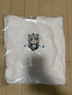 NACHONEKO刺繍パーカー（白）のサムネイル