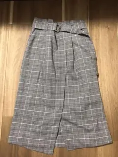 ロペピクニック　チェック柄ミディ丈スカート　スタイルUP