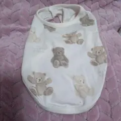 GELATO PIQUE クマ柄犬服 ホワイト