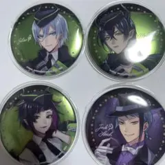 ツイステ 缶バッジ 一番くじ 第七弾 H賞 マレウス シルバー リリア ジェイド