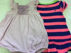 ラルフローレン ロンパース ワンピース 2枚 / 12M 18M 80 90