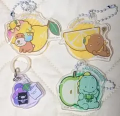 サンエックスユニバース ダイソー アクリルキーホルダー マーカーチャーム セット