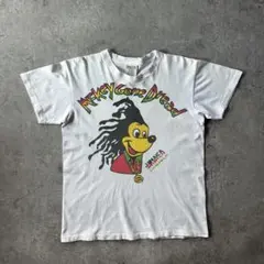 90s ミッキー パロディtシャツ ホワイト L ラスタ/ドレッド/ボブマーリー