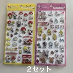 新品 2種 RUNE PUKPUK JELLY シール アニマル JON&AMY