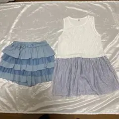 3can4on 140㎝女児スカートとワンピース