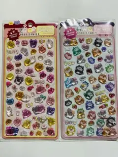 アニマル　ボンボンドロップ 風シール　2枚セット