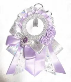 痛ロゼット 紫×白