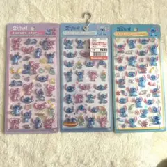 正規品　スティッチ ボンボンドロップシール 3枚セット