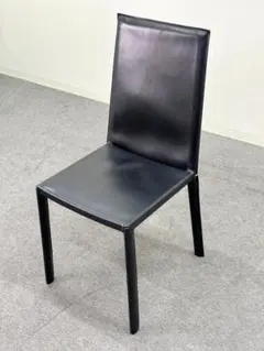 ■arrben■レザーチェア　2脚セット　ダイニング　本革　イタリア　モダン　黒 □arrben□レザーチェア 2脚セット ダイニング 本革 イタリア モダン