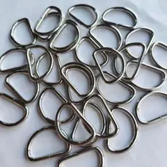 Dカン シルバー 内径25mm 30個 金具 パーツハンドメイド バッグ 手芸