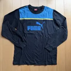 PUMA プーマ　長袖カットソー 160 黒/青/黄