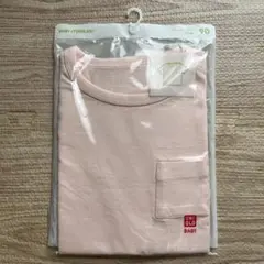 【新品未使用】UNIQLO ベビー ポケット付き Tシャツ 90㎝