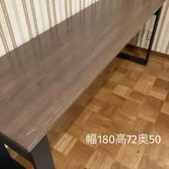 机 テーブル カウンター 幅140cm ヒノキの集成材 - メルカリ