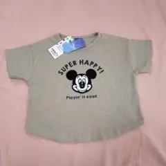 ミッキーマウス Tシャツ 130cm ベージュ