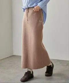 PENNEYS/ペニーズ ストレッチリブニットIラインロングスカート