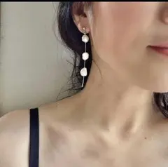 結婚式　パールイヤリング ホワイト