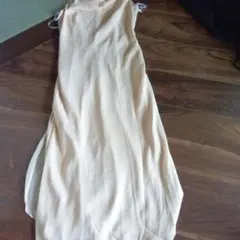 東京ソワール、ベージュ ノースリーブ ロングワンピース