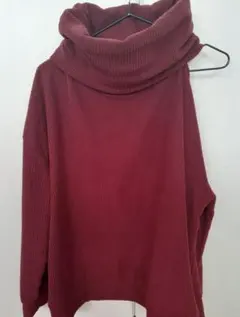 アベイル　ニット　ワインレッド