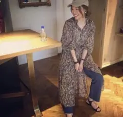 6(ROKU)＞PAISLEY LONG ONE PIECE/ワンピース