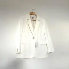 H&M レディース　テーラードジャケット　ホワイト系