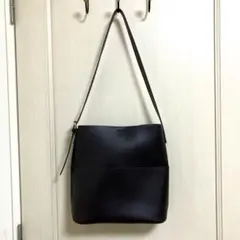 シーイン　シンプルショルダーバッグ　ダークブラウン