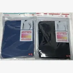 【ユニクロ】ヒートテッククルーネックT/ヒートテックVネックT（半袖）2枚セット