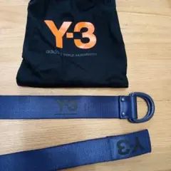 Y-3 ネイビー ナイロンベルト 収納袋付き