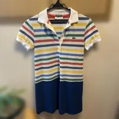 LACOSTE ストライプ ポロシャツ 36