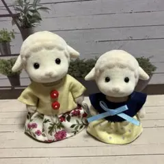 黄色　ワンピースセット　シルバニアファミリー　服　ハンドメイド